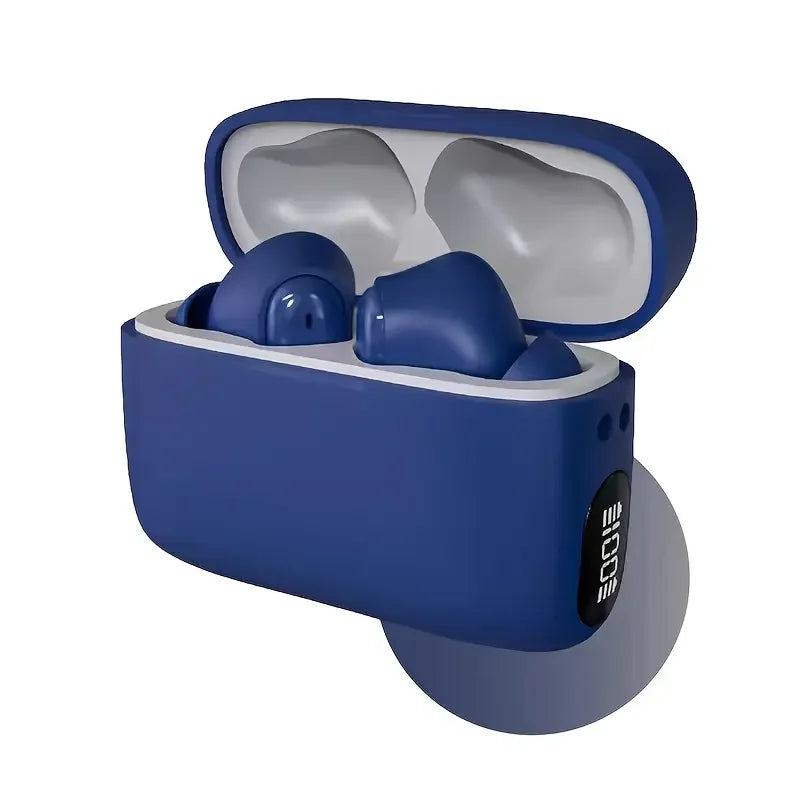 Stereo in ear headphones with high aesthetic value and fresh color scheme, portable wireless earphones with a drawstring, built-