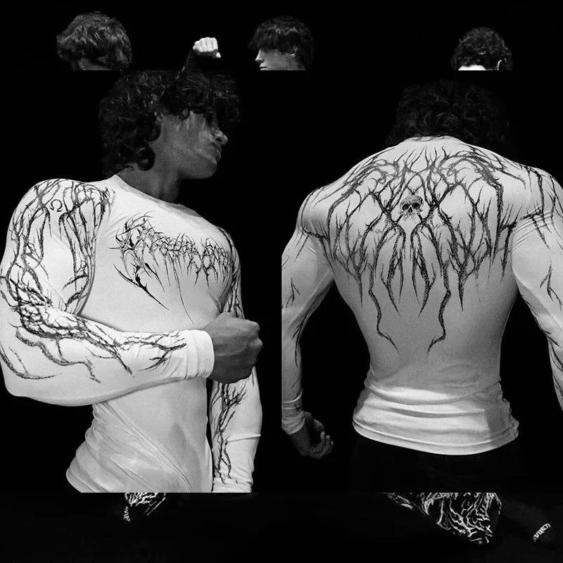 Sports Quick Drying Training Long Sleeved Men's Spring And Summer Base Shirt Long Sleeved High Stretch Compression Long Sleeved