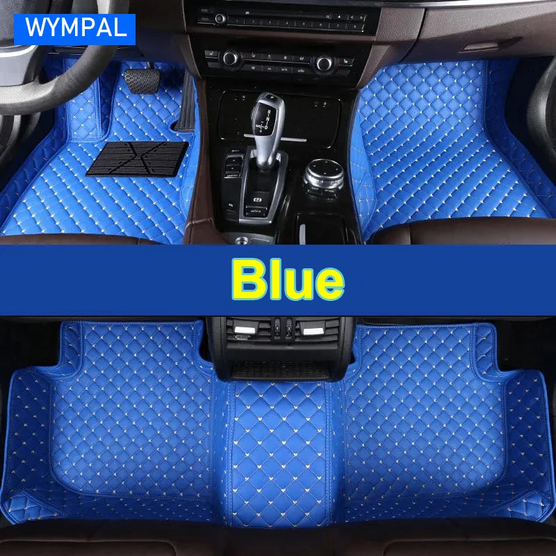 Car Mats For VW VW Passat CC 2008~2016 Floor Rug Set Auto Interior Parts Carpet Pad Luxury Leather Mat Car Accessories