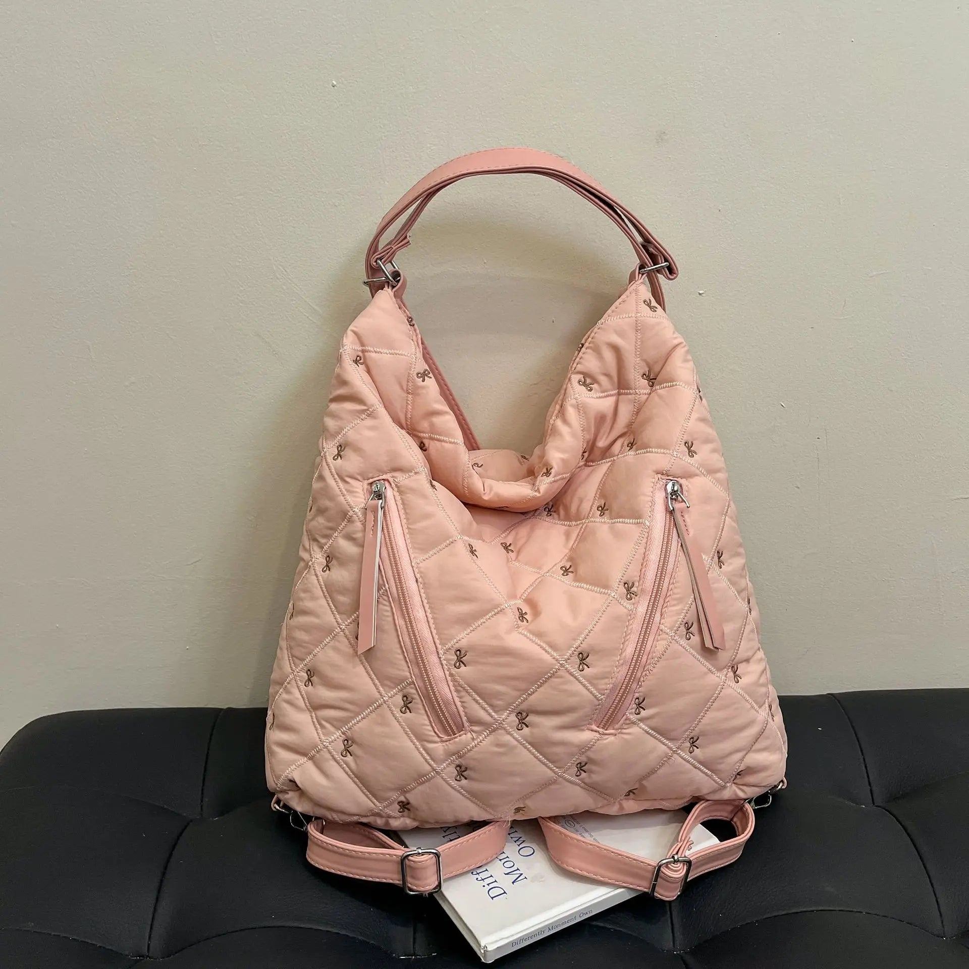 New In Hand Bag Ladies Fashionable Trendy Embroidered Women's Shoulder Soft Bags Nice Totebag Sweet Cool Style For Girls Gift