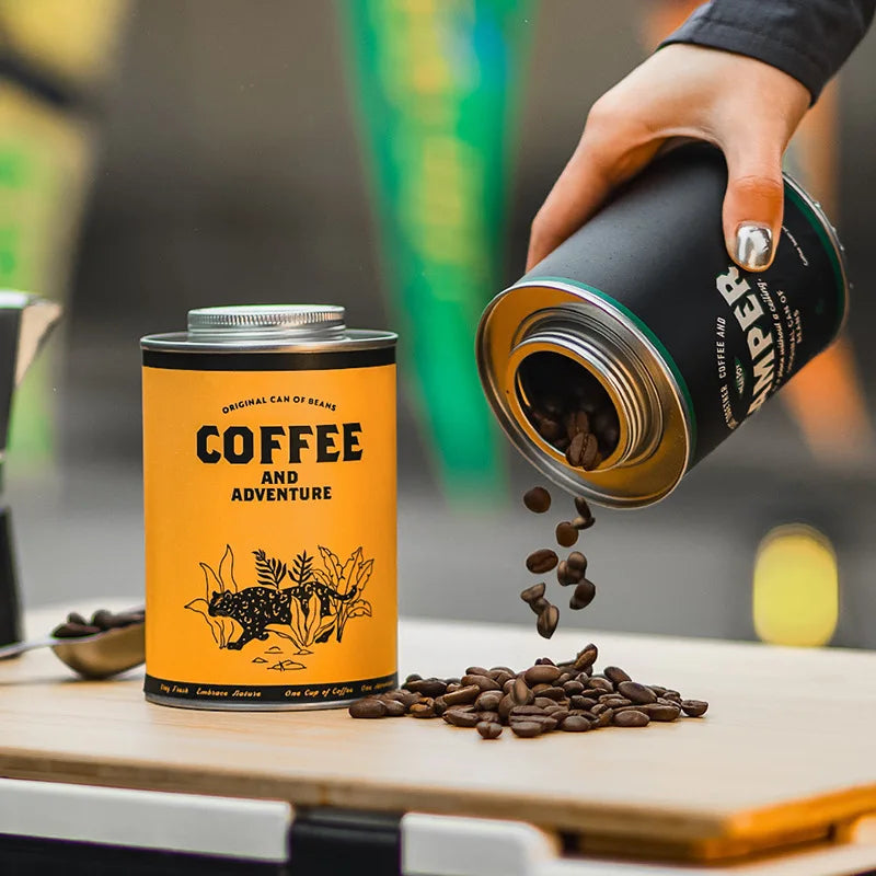 Portable Food Grade Coffee Bean Storage Container with Sealed Coffee Beans