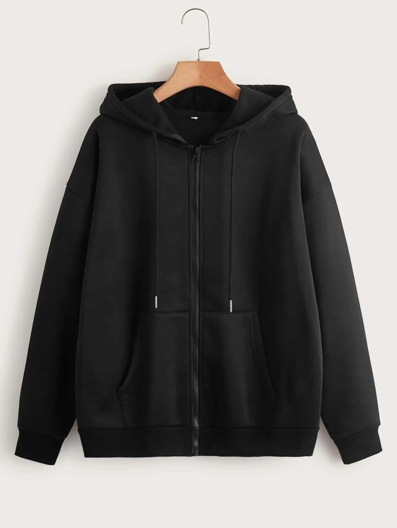 Women Fleece Zip Up Hoodies Running Sports Sweatshirts Fashion Female Classic Casual Zipper Jackets Y2k Hip Hop Streetwear
