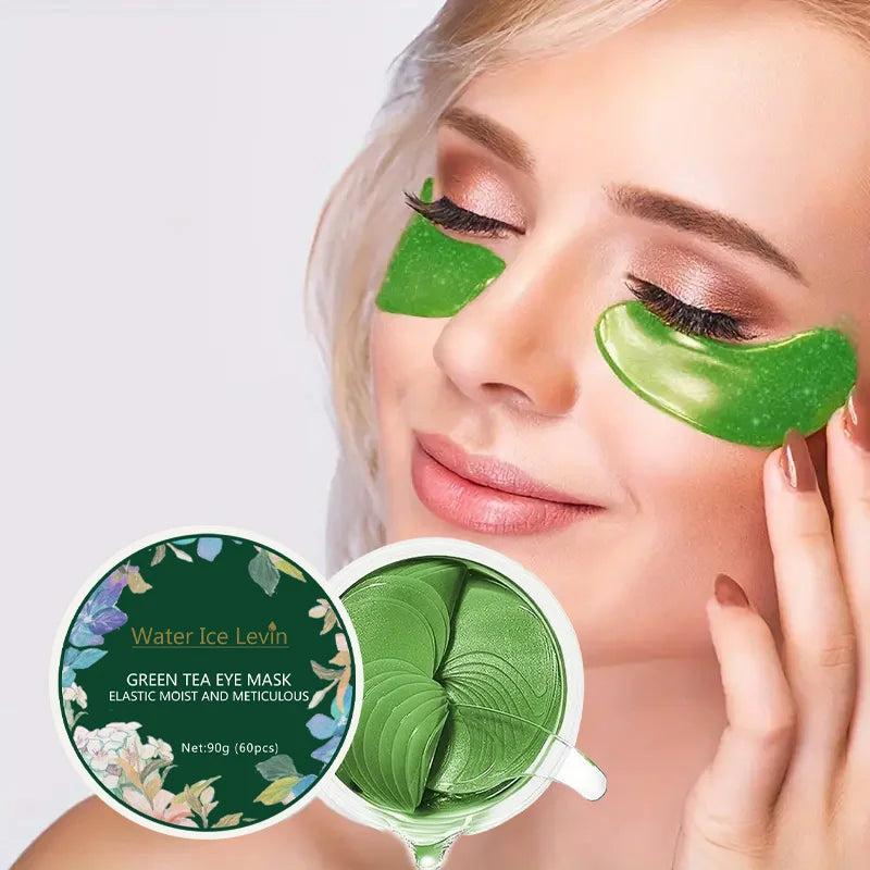 Green Tea Eye Mask, Powerful and Moisturizing, Delicate and Tightens the Skin Around the Eyes, Glossy Skin, Softer Skin, Say Goodbye to Dryness and Dullness, as a Gift