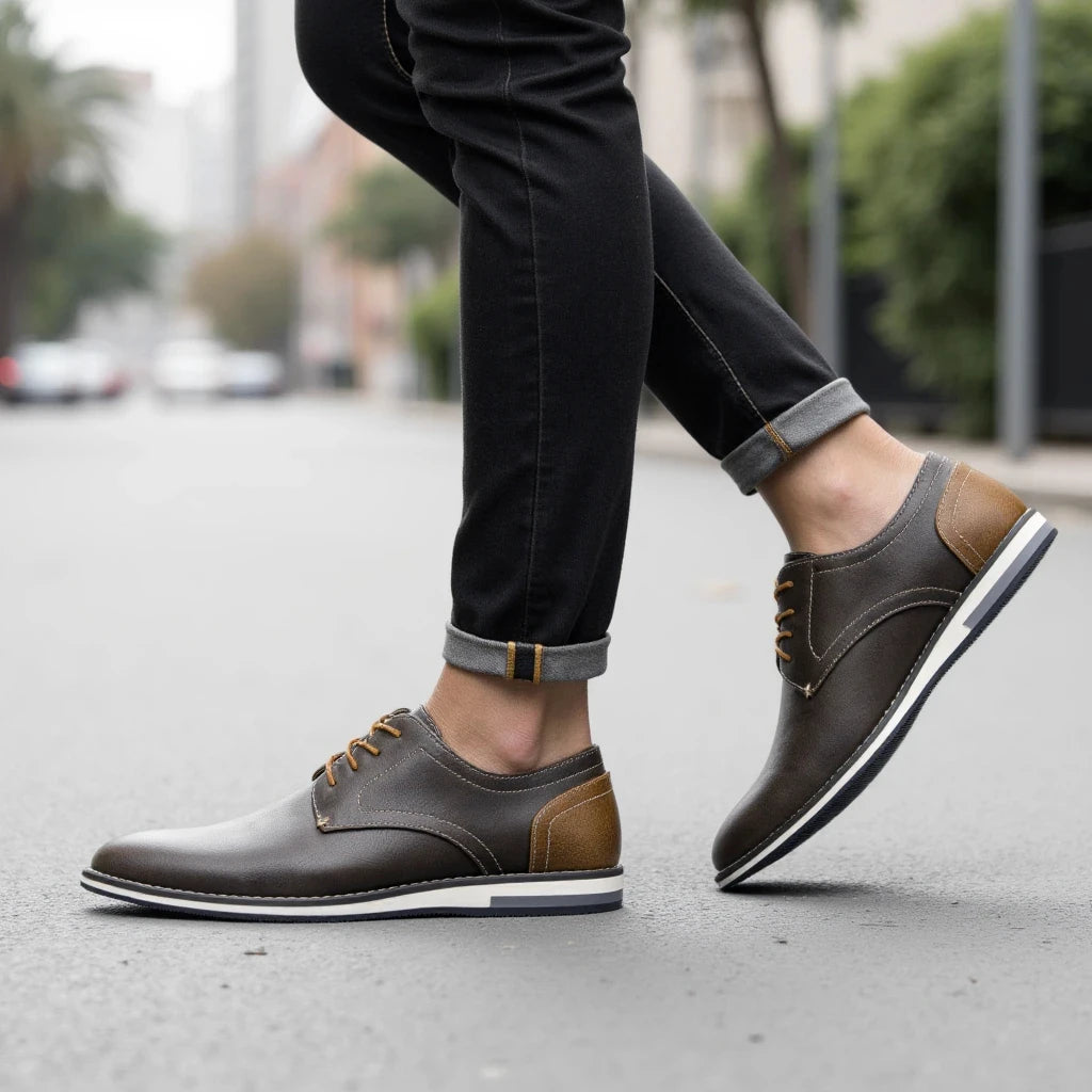 Men Shoes Comfortable Brand Fashion 2025 Leather Shoes Men #Kd4163
