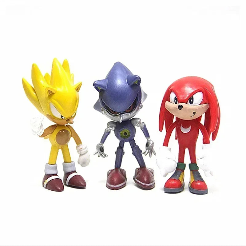 6-7cm Children's Sonic Character Nacreus Tales Movable Dolls PVC Toy Shadow Tail Character Children's Gift Free Delivery