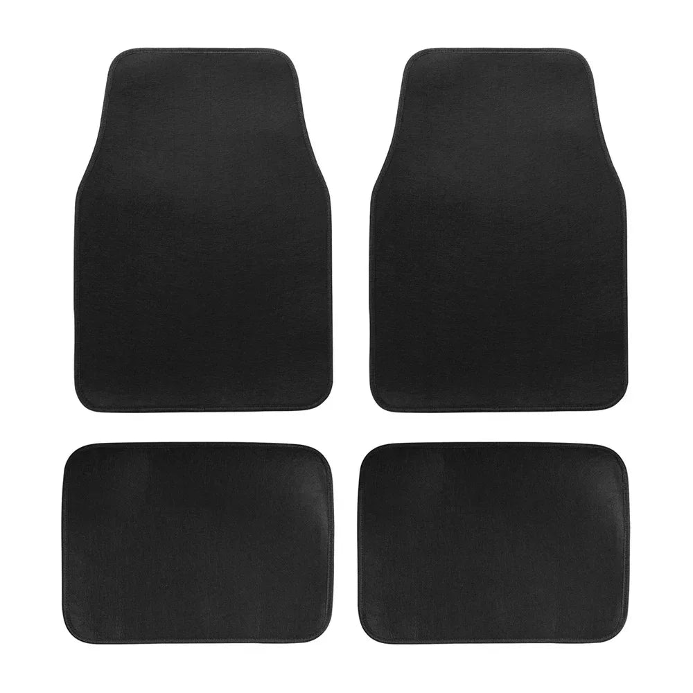 Universal Car Floor Mat Front & Rear Automotive Carpet Floor Mats For Auto SUV Sedans Vans Accessories Dirt and wear-resistant - Free Items Weekend 50% off)