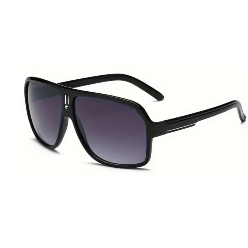 Men's Vintage-Inspired Fashion Fashion Glasses with Large Curved Frames - Perfect for Parties
