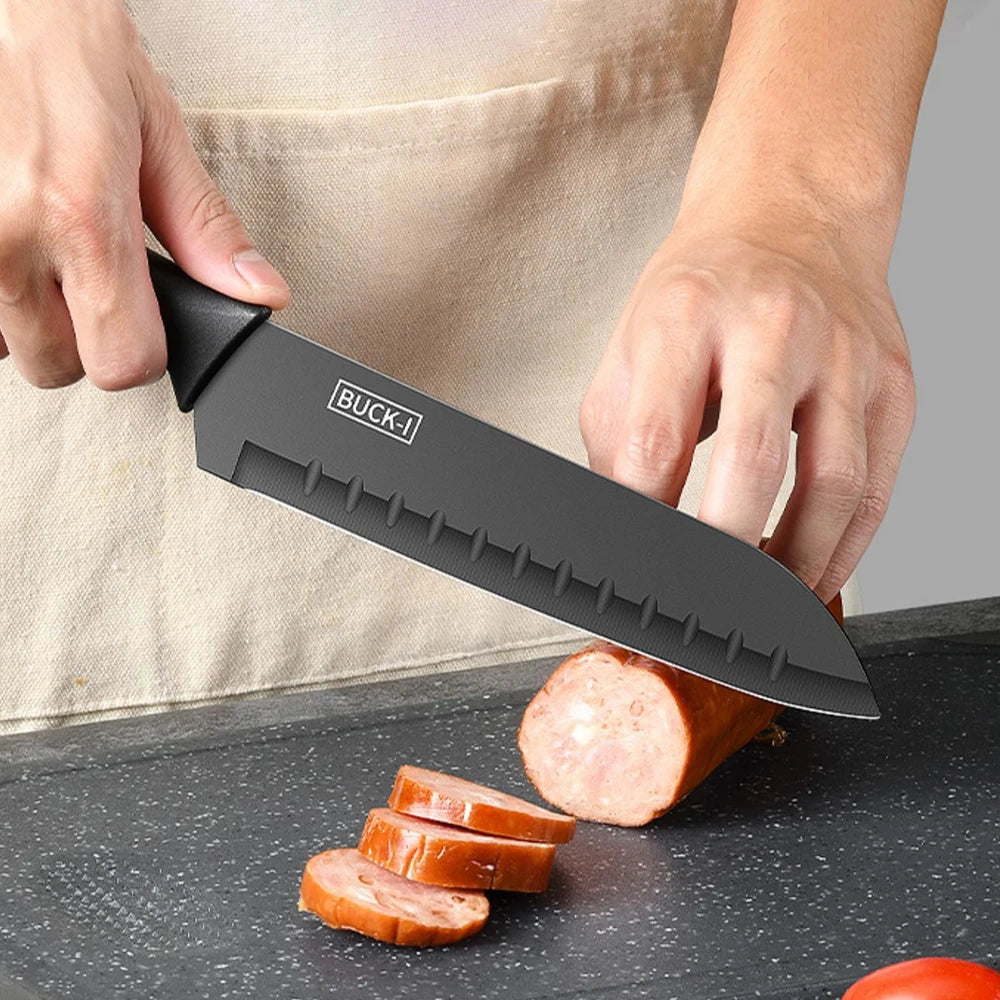 Kitchen Knife set Stainless steel Fixed blade Household Kitchen Cooking Tools Sharp Cutting Meat and Fruit knife
