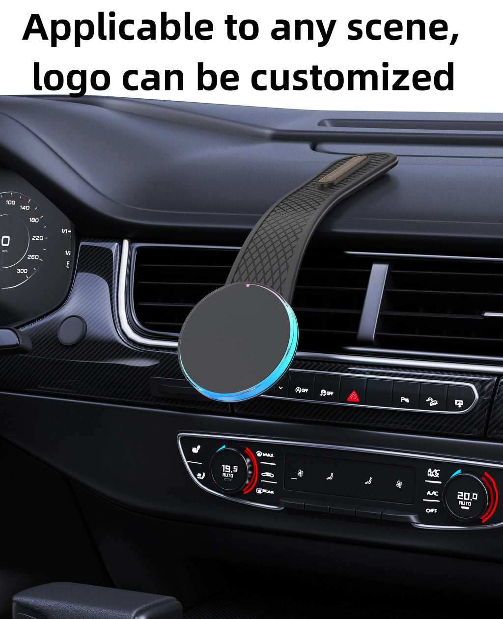 New Magnetic Charger Car Wireless Charger Fast Charging Car Phone Holder Essential Car Charger Strong Magnetic Attraction Safe