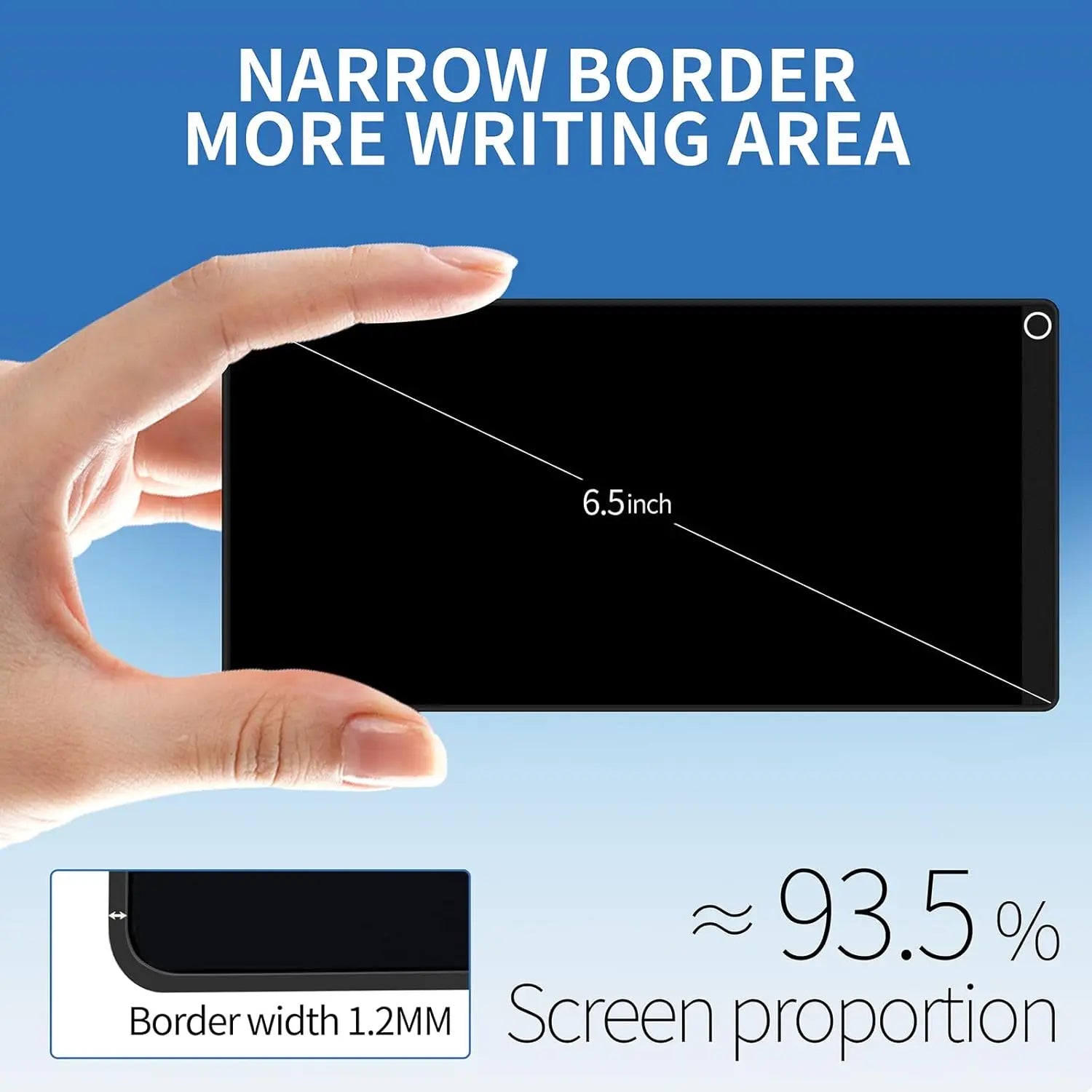 6.5" Full Screen LCD Writing Tablet, Portable Digital Notepad, Lightweight Pocket Design, Ideal For Creative Sketching Drafting - Free Item