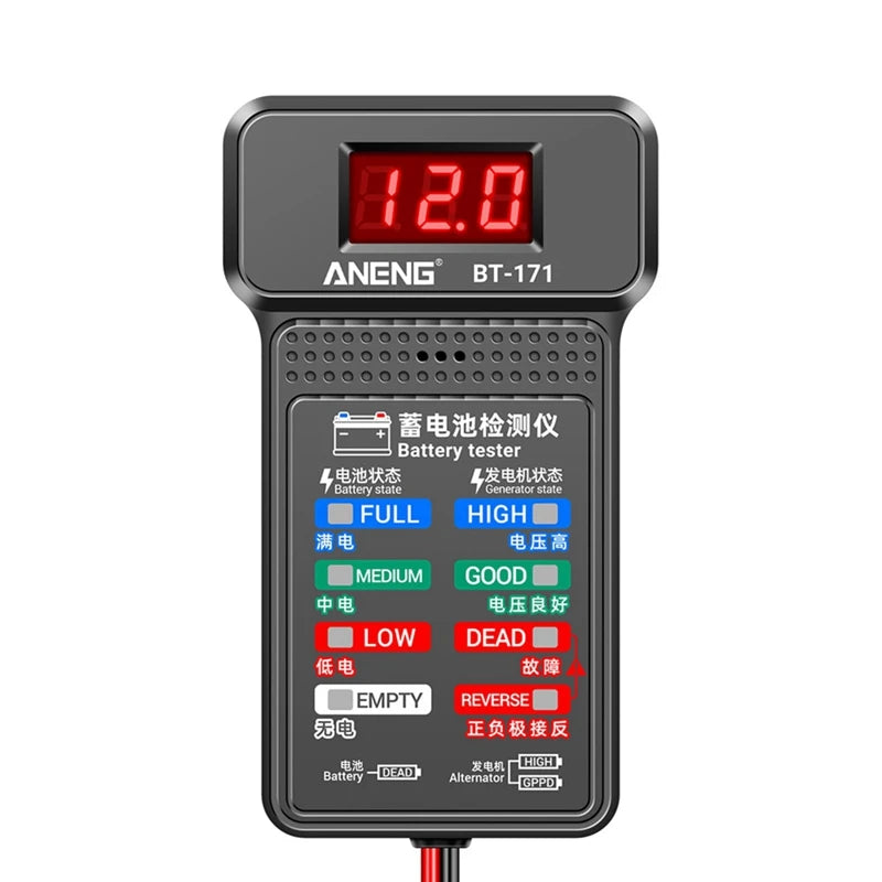ANENG BT-171 12V Automotive Battery Tester Tools Diagnostic Tools Battery Analyzer (1 Pcs)