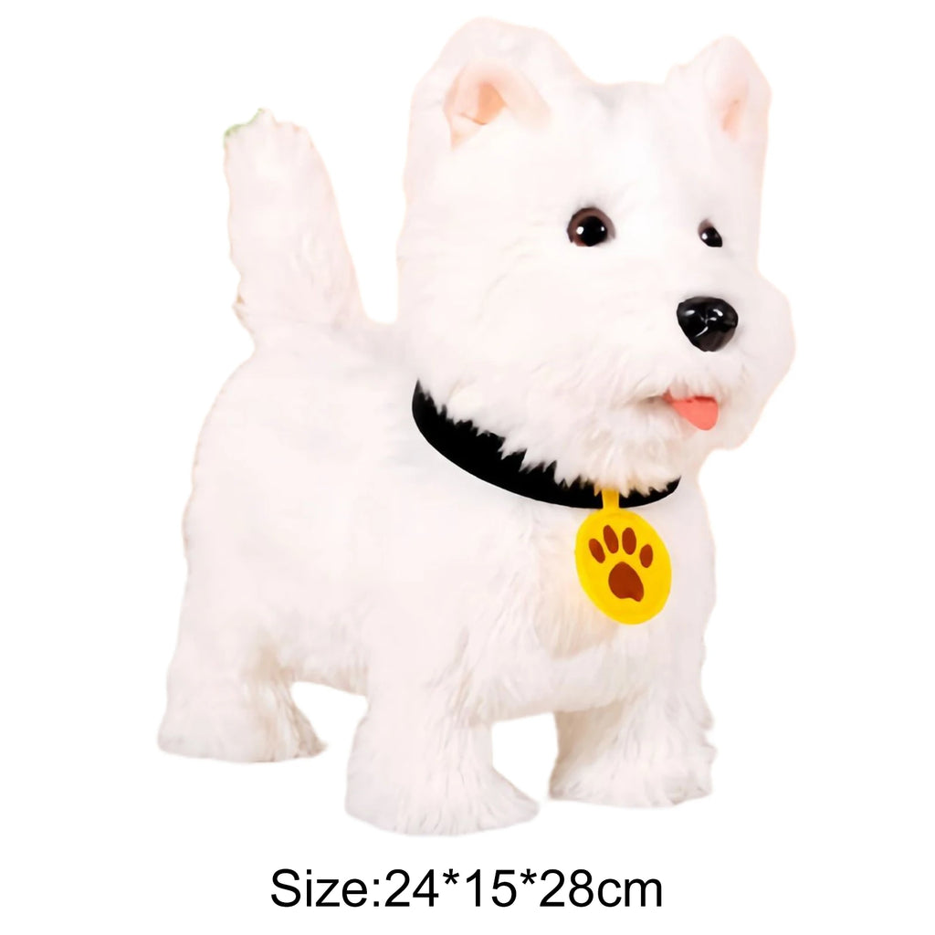 Cute Realistic Interactive Puppy Pet Dog Barking Walking & Tail Wagging Robot Dog Toy Present Pet Gifts for 3+ Year Boys Girls