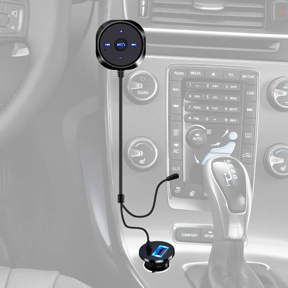 Car Bluetooth-compatible Audio Receiver 3.5mm AUX Wireless Music Receiver Adapter for Car Stereo with AUX IN Auto Accessories