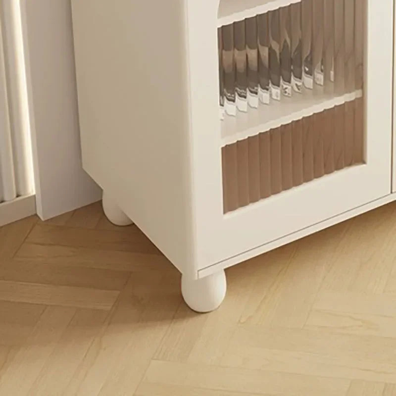 Cream Wind Cute Living Room Cabinets Small Apartment Minimalist Beauty Storage Cabinet Nordic Kawaii Vitrina Home Furniture