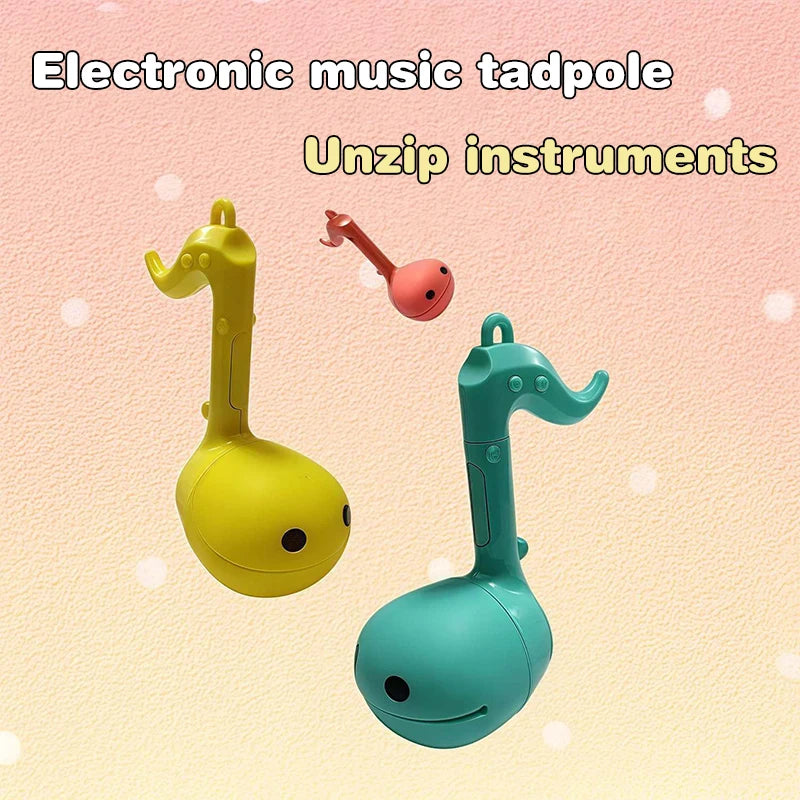 Innovative Electronic Music Toy, Soothing Mini Otamatone Instruments, Adorable Music Notes Design.