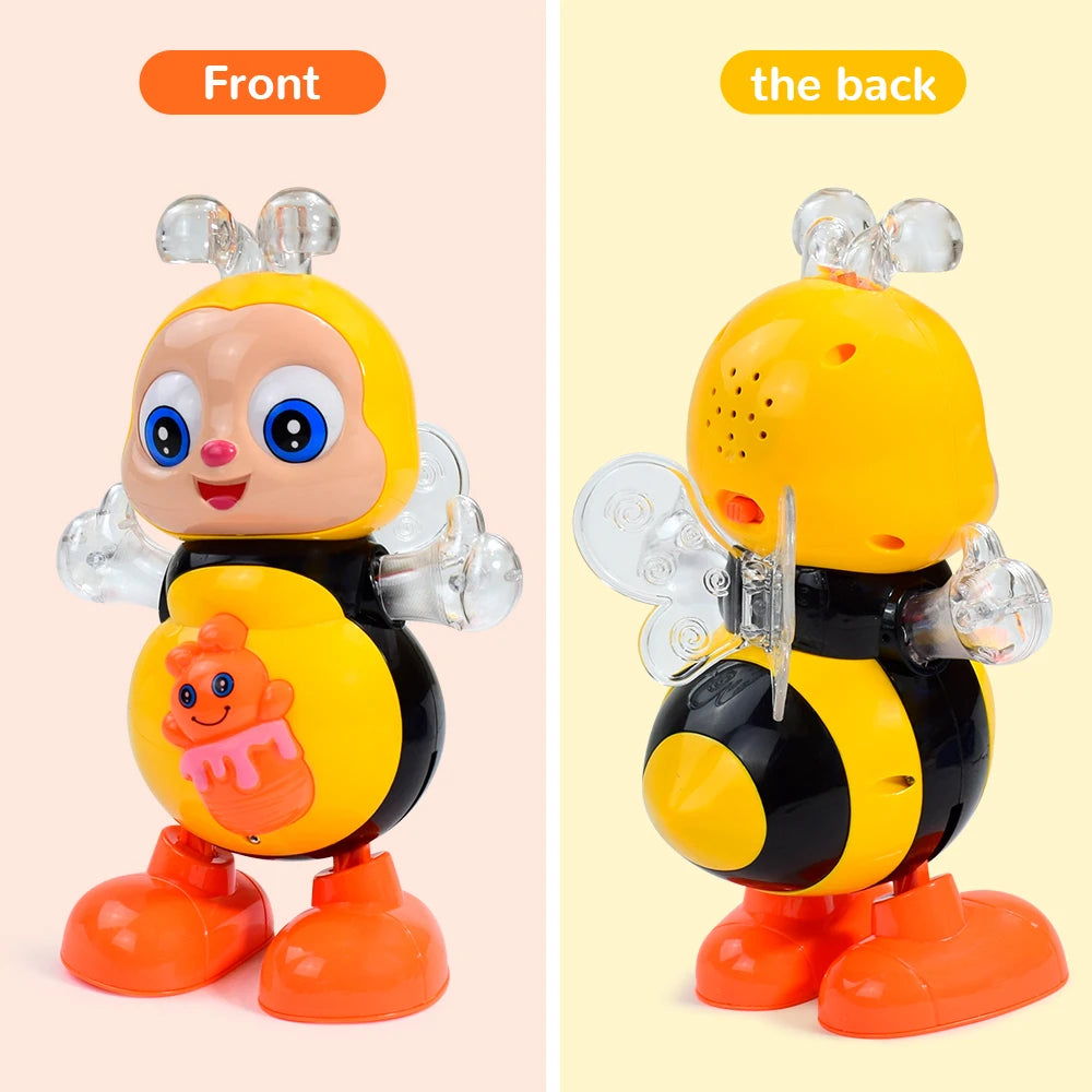 Children Electronic Pets Music Toy Cartoon Electric Vocal Toy Bee Toys With Sound Flash Lighting Sing Dance for Girls Boys Gifts
