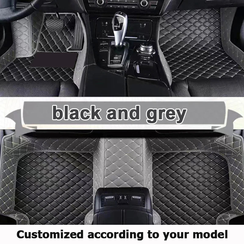 Custom Automotive Car Floor Mats For Mercedes W124 1985 1986 1987 1988 1989 Auto Luxury Leather Men Women Car Mats Full Coverage
