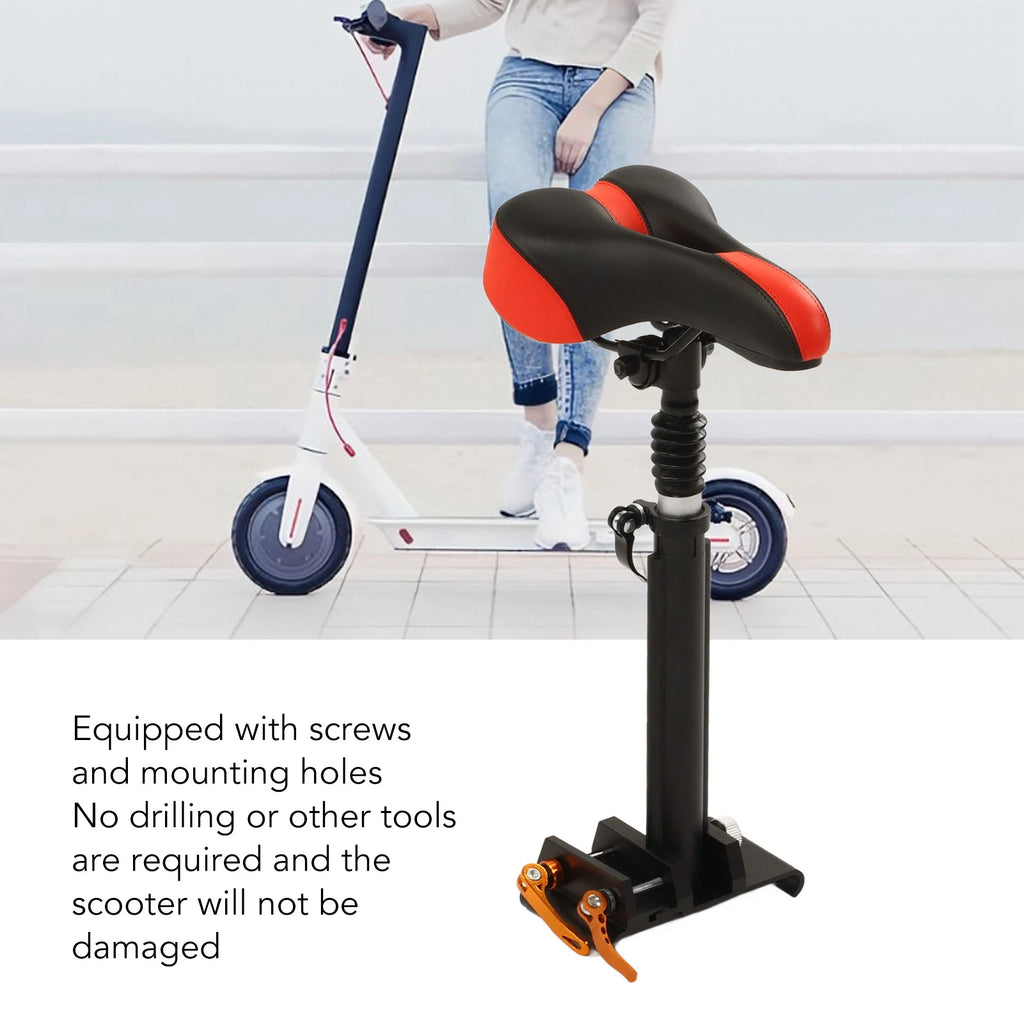 Electric Scooter Seat Saddle Foldable Adjustable Universal Punch Free Scooter Seat Replacement for Xiaomi M365