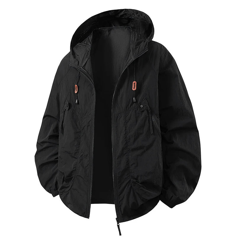 Spring Summer Mens Lightweight Hiking Jacket Outdoor Men Suncreen Breathable Hooded Coats Men Quick Dry Sports Fishing Jackets
