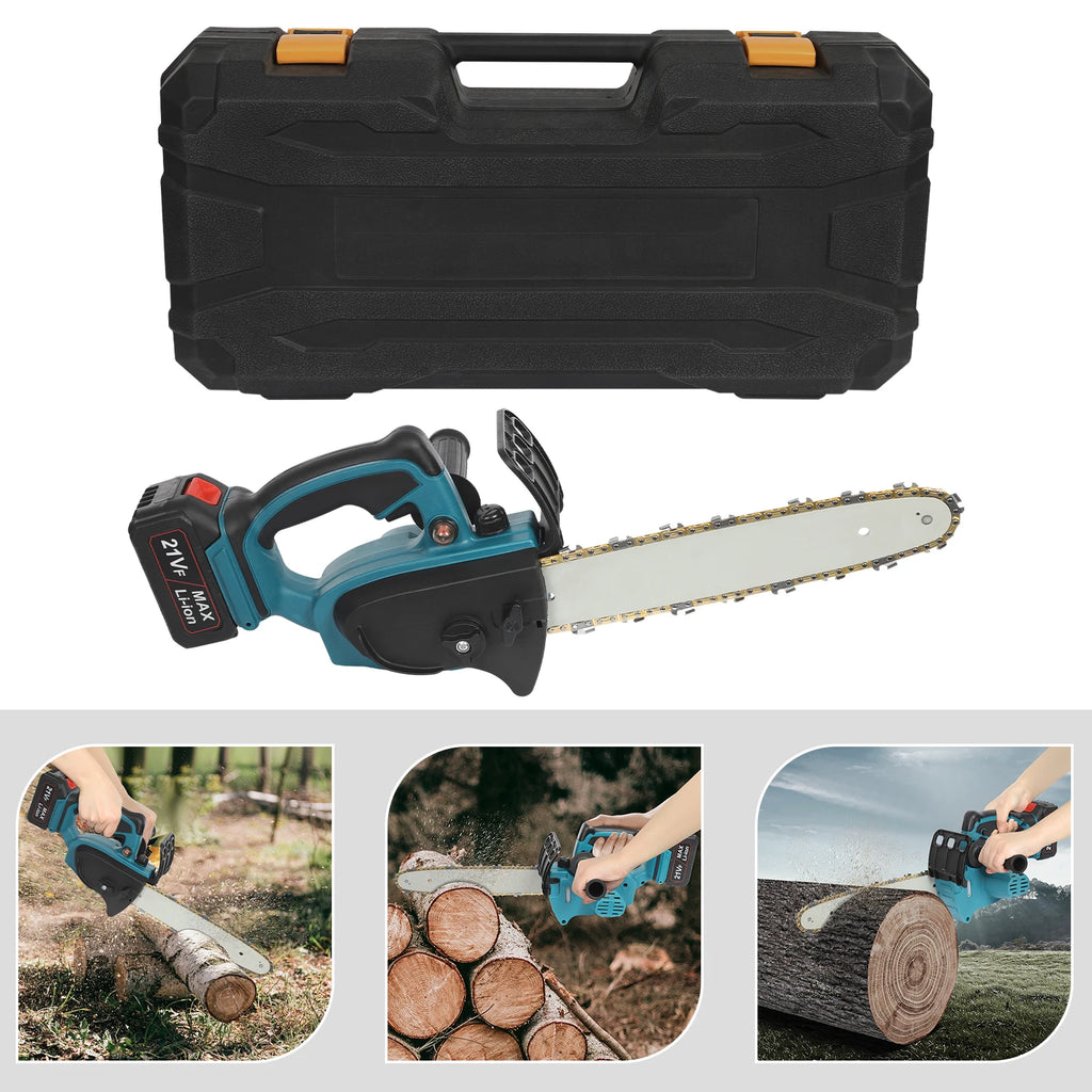 1000W Cordless Brushless Chainsaw 12", 32.81ft/s Cutting Speed w/2600mAh Battery for Wood Cutting & Tree Pruning (US Plug)