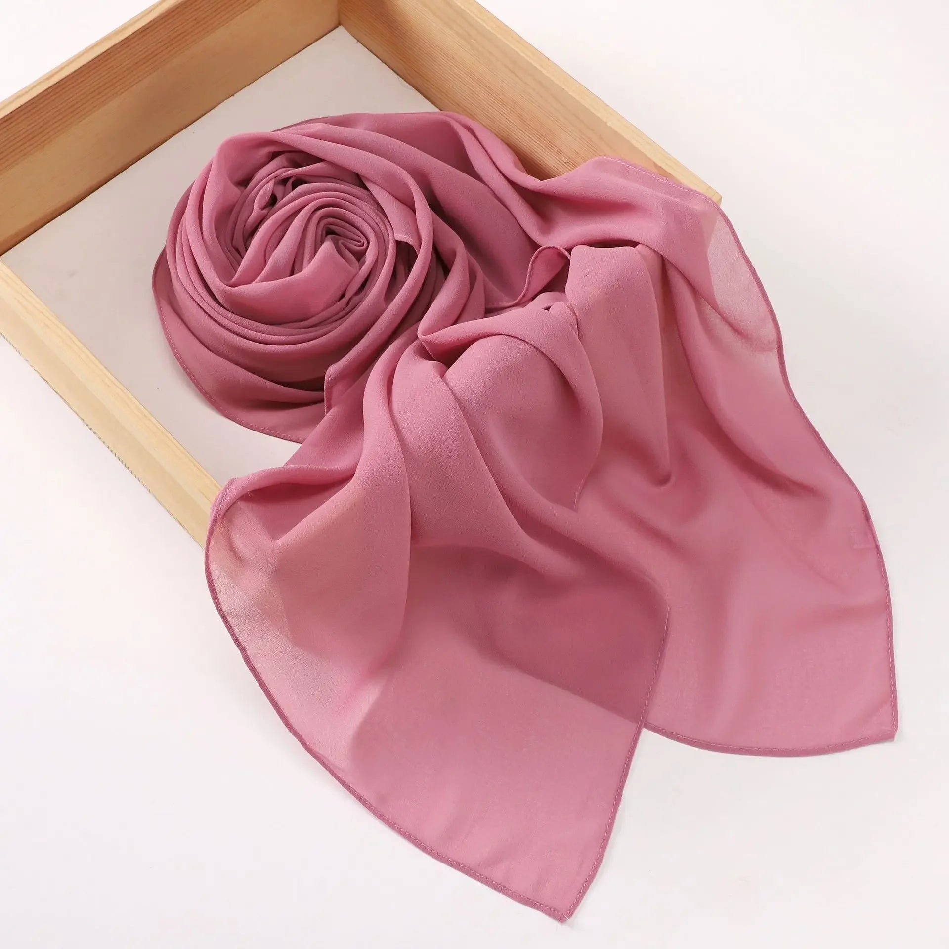 110*110CM Square Chiffon Hijab Solid Color Headscarf for Women Muslim Shawls Head Wrap Bandanas Headband Kerchief Turbante Mujer