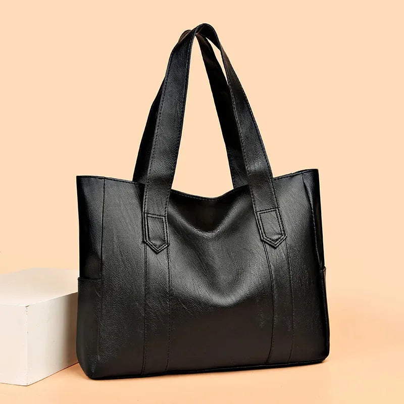 Vintage large capacity canvas women's handbag shoulder bag commuting work leisure handbag travel shopping bag