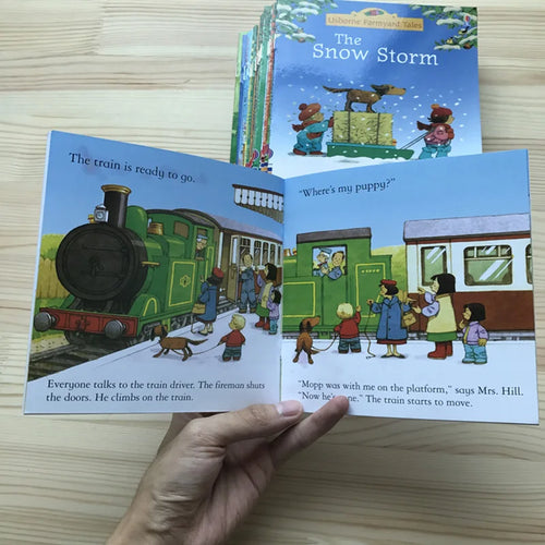 10Books/set 15X15Cm Kids Usborne Picture Books for Children Baby Famous Story English Child Book Educativo Infantil