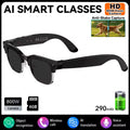 AI Smart Glasses 8 Million Pixels Recording Videos Photo Recognition Answer Translation 290mAh IP66 Waterproof Bluetooth Glasses
