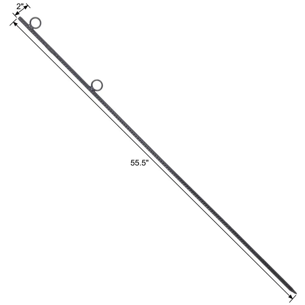 Rebar stake with loop 4pcs Grip Rebar 5/8x 55.5 Inch Steel Durable Heavy Duty Tent Canopy Ground Stakes with Angled Ends