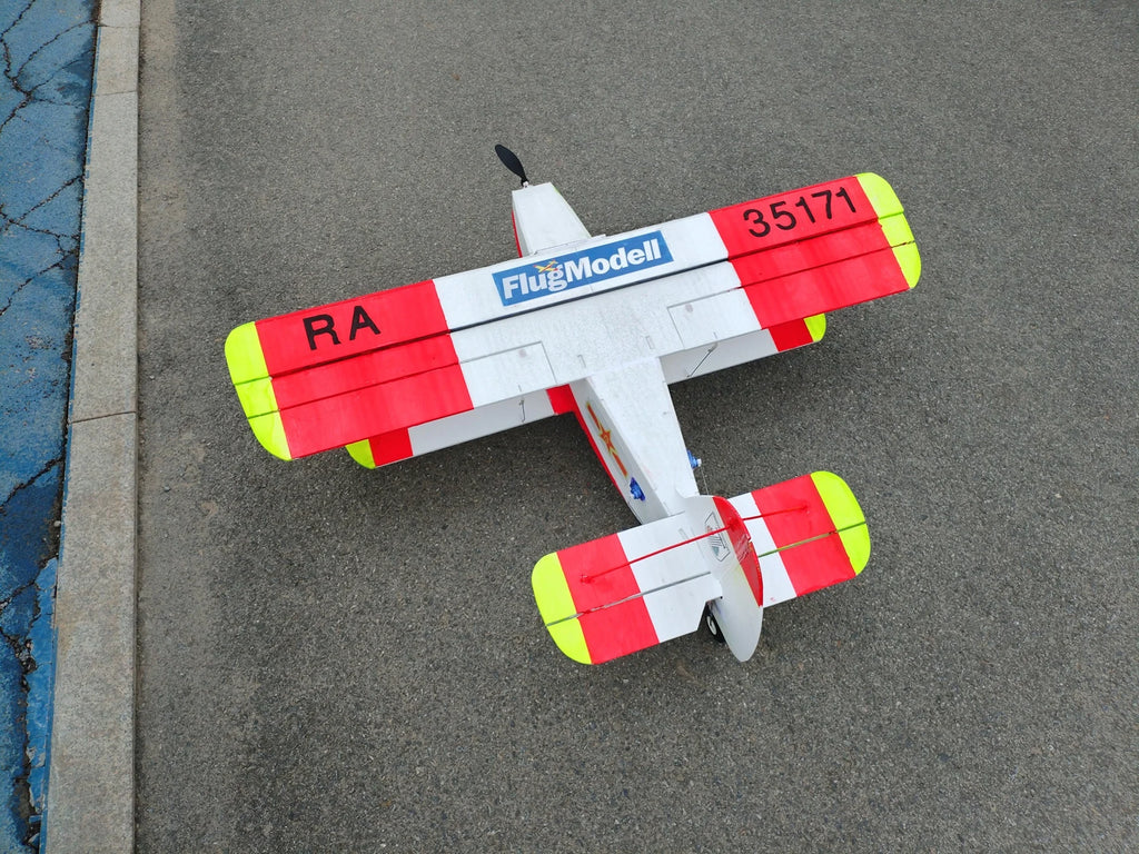 Rc  Short Take-Off And Landing Jungle Biplane 1000mm Wingspan Electric Pp Plate Fixed-Wing Remote-Controlled Model Aircraft