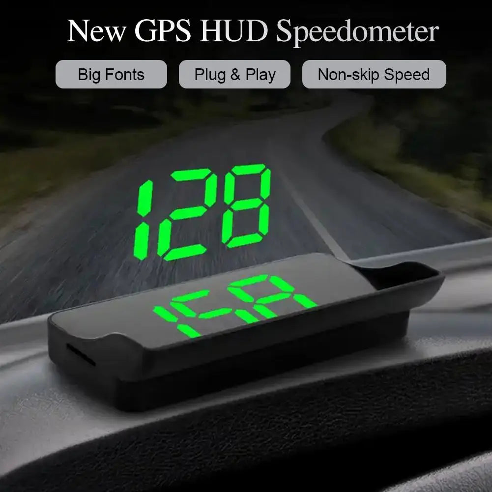 Car Head Up HD Display GPS Speedometer Speed KMH Digital HUD Windshield Projector For All Cars Auto Electronics Accessory