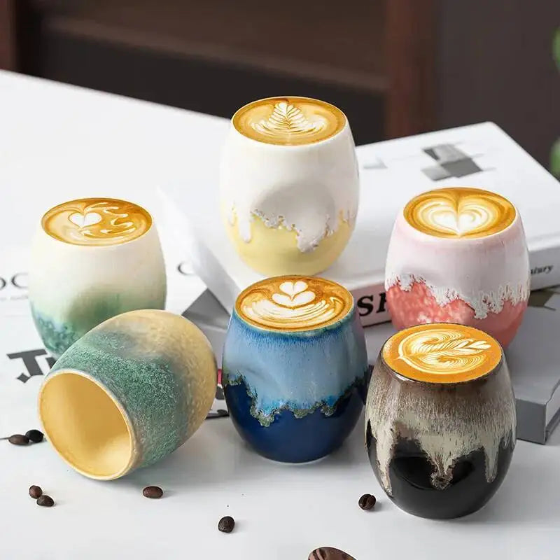 Coffee Cup High Aesthetic Ceramic Drinking Cup Latte Cup Afternoon Tea Cup Master Cup