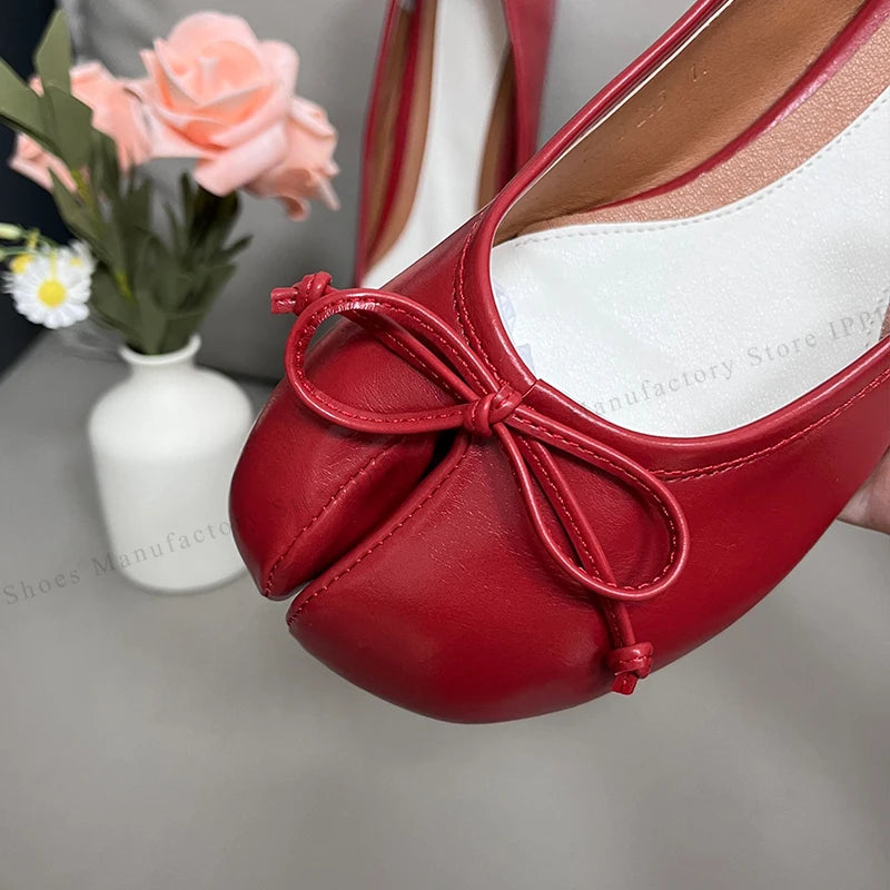 IPPEUM Tabi Footwear For Women 2026 New Fashion 36-44 Size Plus Ballet Flats Shoes With Split Toe