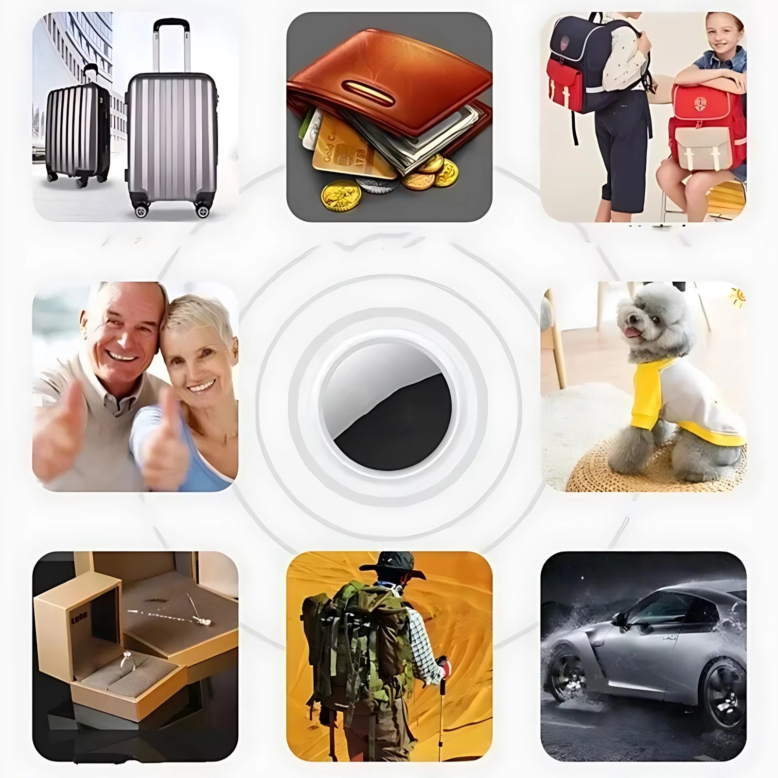 GPS Mini Tracker GPS Locator GPS Smart Car Work For isearcing Smart Finder Key Finder Children Locating Tracker Pet Tracker GPS