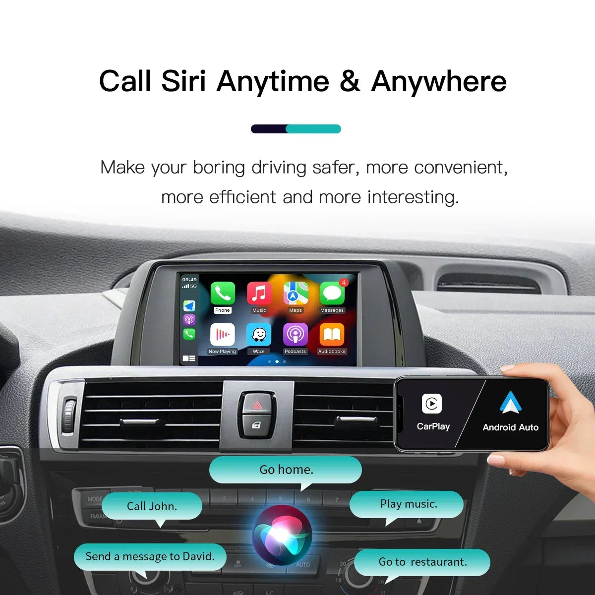 Wireless CarPlay for BMW NBT System 1 2 3 4 5 6 7 Series X1 X3 X4 X5 X6 MINI F56 F15 F16 F25 F26 F48 F01 F10 F22 F20 F30 F32