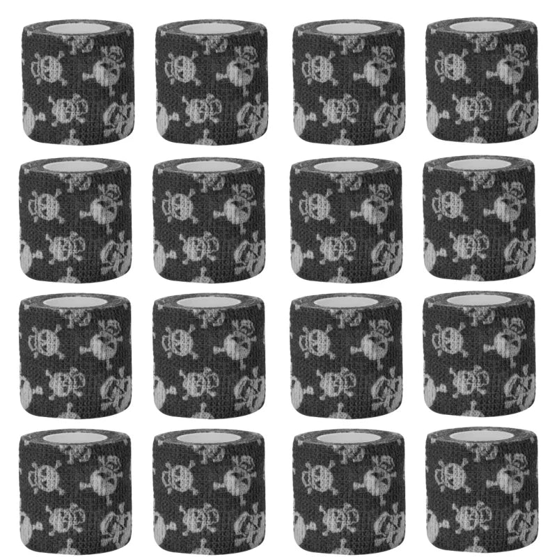Athletic Tape Wraps for Sports, Colorful Bandage for Tattooing, Finger Joint, Knee Pet, Printed Self-Adhesive Wraps