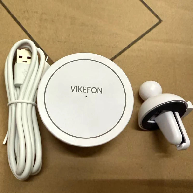 VIKEFON 30W Magnetic Car Wireless Charger For iPhone 12 13 14 15 pro max Air Vent Car Phone Holder Stand Fast Car Charging