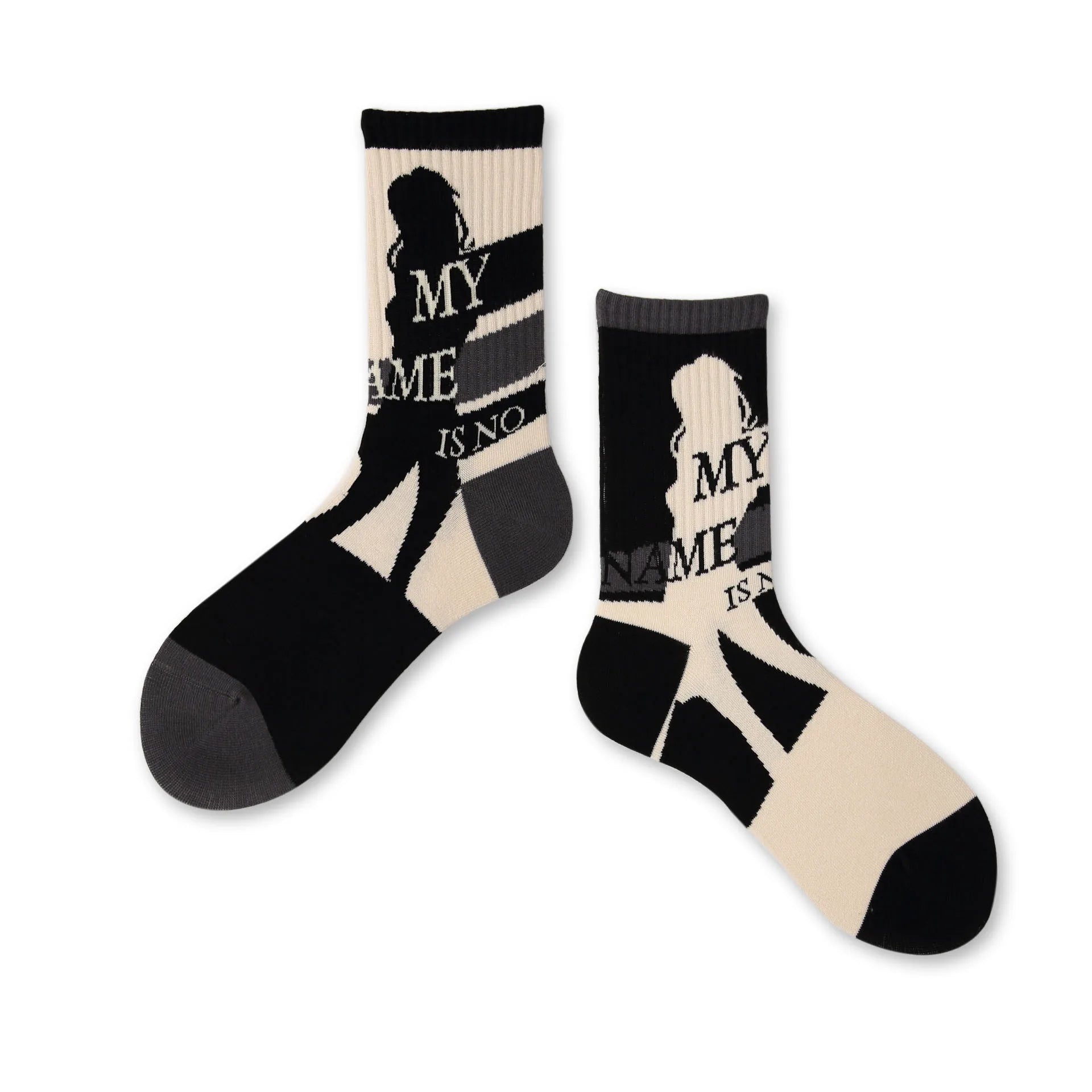 Japanese Korean Style Harajuku Socks Women Combed Cotton Boneless Crew AB Socks Men Street Fashion Trend Sports Couple Socks