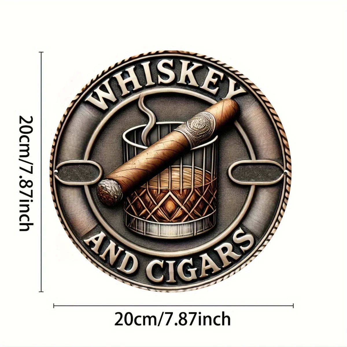 Garage Decor，Whiskey And Cigar Wall Decor, Fun Wall Decor Wall Decor Street Yard Home  Club Farm Garden Wall Art