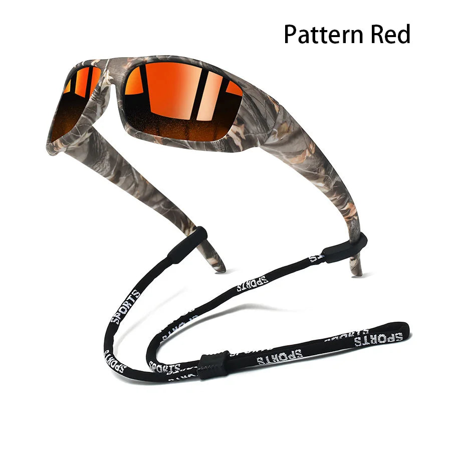 Fashion Vintage Sunglasses with Chain for Men And Women Driving Fishing Sports Running Mountaineering Safety Goggles