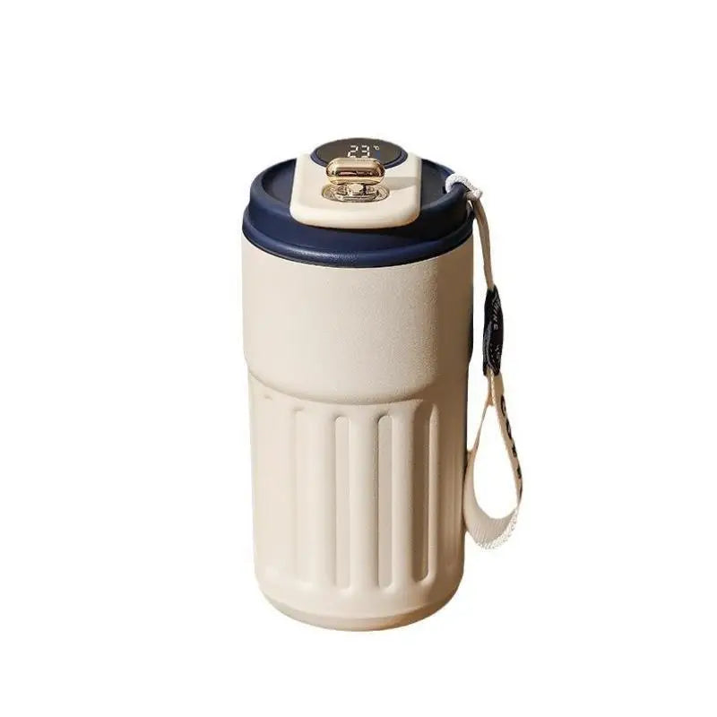 Travel Smart Temperature Measurement Insulated Stainless Steel 316 Coffee Cup Portable Car Companion High Aesthetic Value