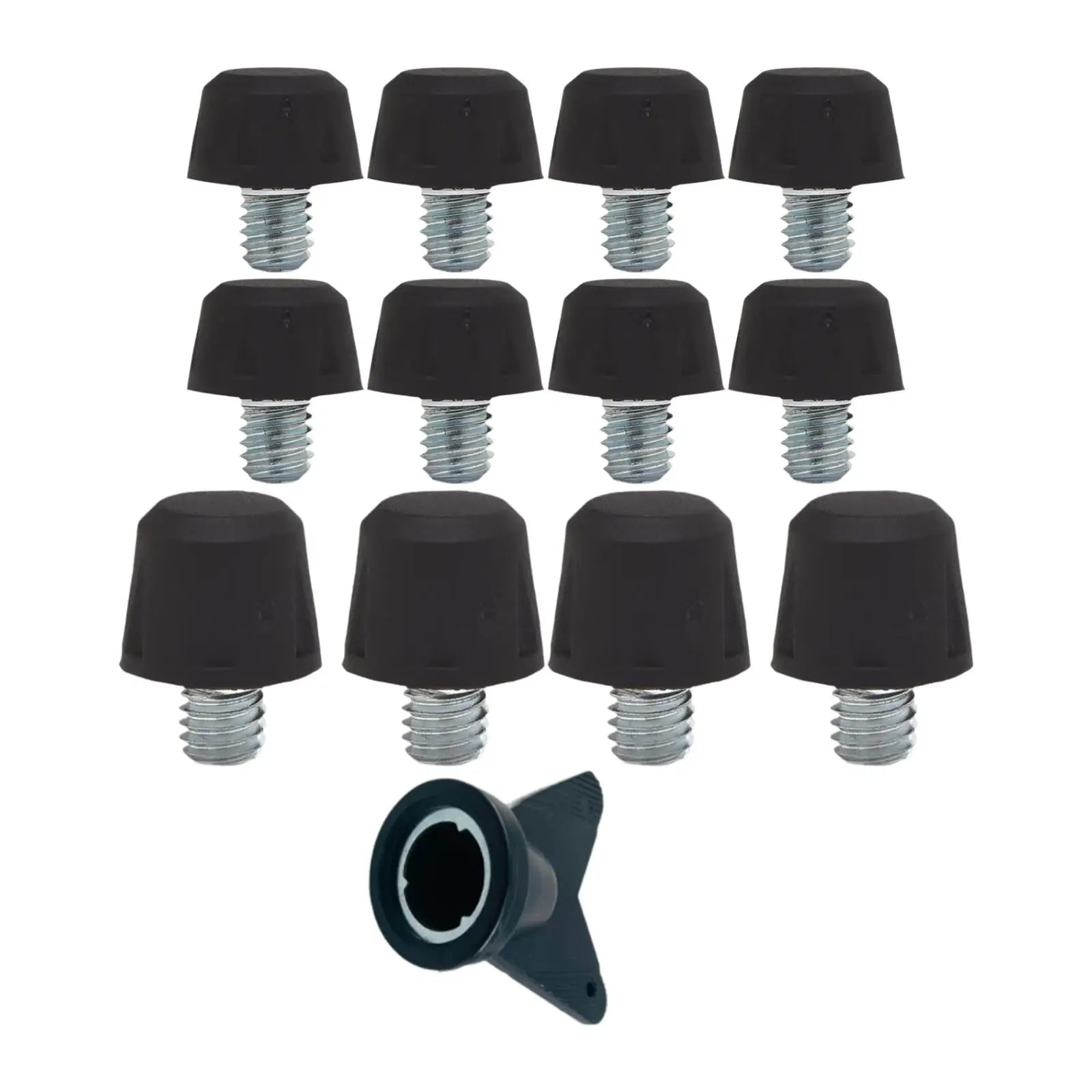 12Pcs Football Boot Spikes Rugby Shoes Studs Portable Screw in with Wrench for Adidas Football shoe Replacement Athletic Sneaker - Free Item