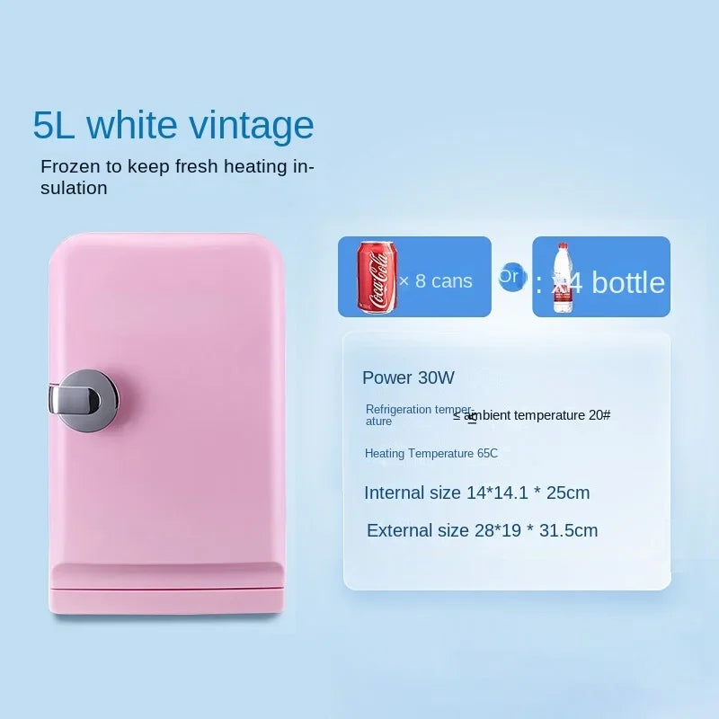 Refrigerator Small Dormitory Household Mini Car Fridge Mini Refrigerator Dual Use in Car and Home Cosmetics Refrigeration