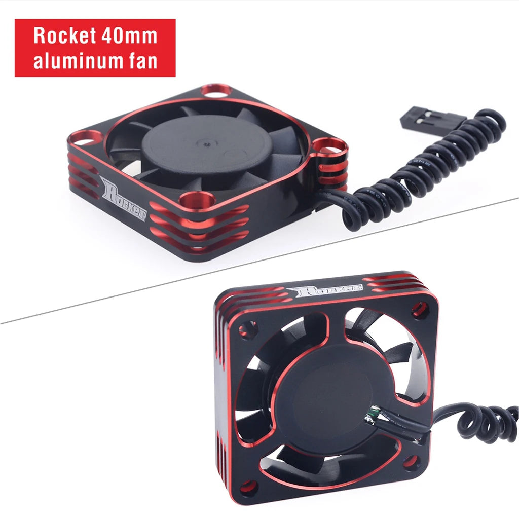 Rocket RC Fan 25mm 30mm 35mm 40mm 50mm SURPASS HOBBY Heat Dissipation Cooling Fan for For 1/10 1/8 Brushless Motor RC Car Part.