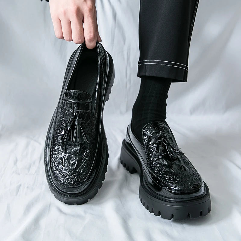 Mens Loafers Shoes Slip on Dress Shoes for Men Patent Leather  Business Casual Driving Prom Party Wedding Comfortabl Shoes