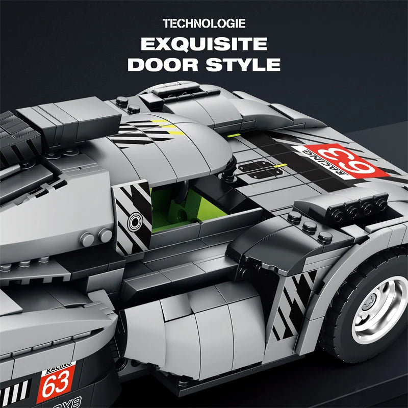 Reobrix 9X8 Supercar Building Blocks Set, Collectible Sport Car Model Toy Gift Idea for Teens, Kids, Boys 14+, 1338 PCS