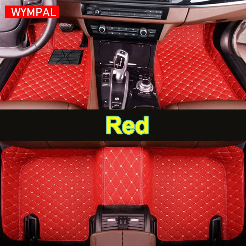 Car Mats For VW VW Passat CC 2008~2016 Floor Rug Set Auto Interior Parts Carpet Pad Luxury Leather Mat Car Accessories