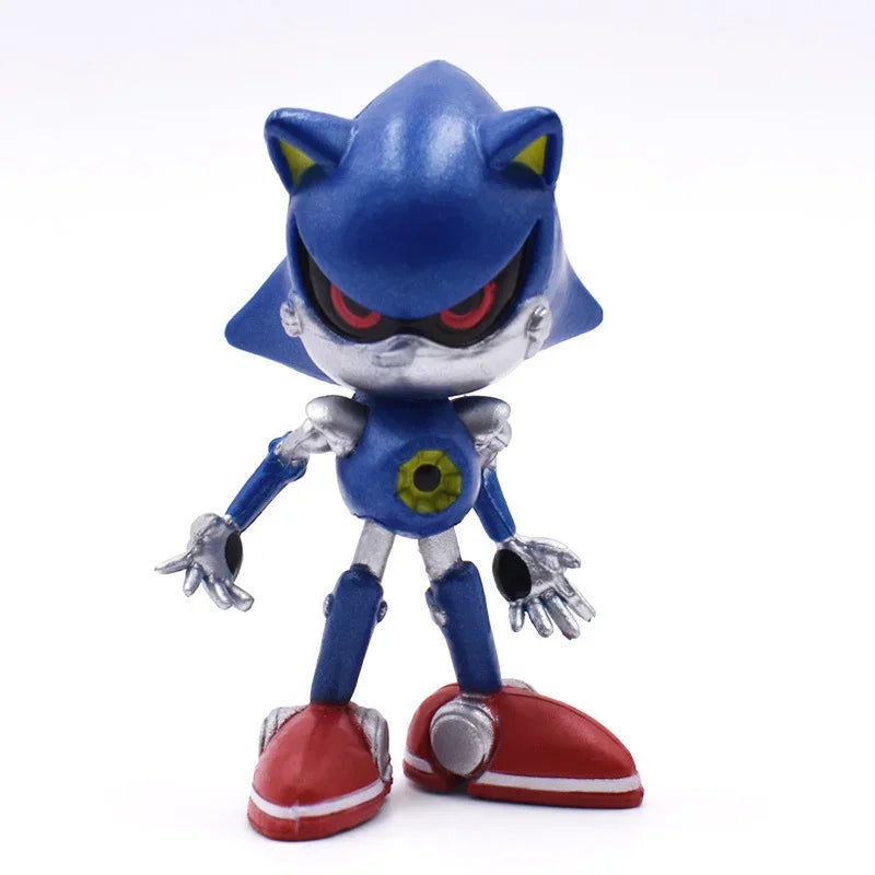6-7cm Children's Sonic Character Nacreus Tales Movable Dolls PVC Toy Shadow Tail Character Children's Gift Free Delivery