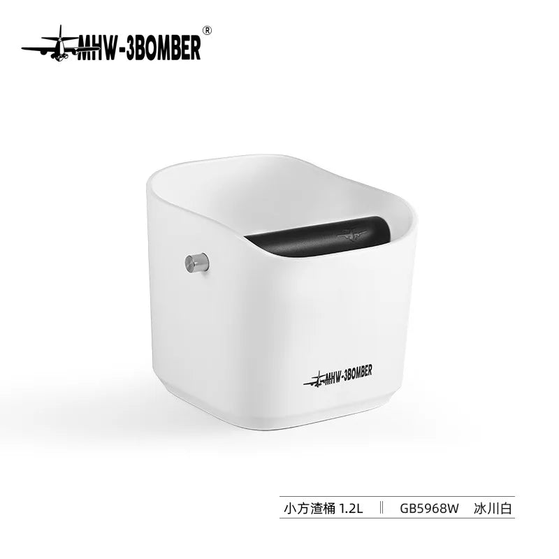 MHW-3BOMBER Small Square Coffee Grounds Bucket Home Bar Espresso Machine Waste Powder Grounds Knocking Grounds Box