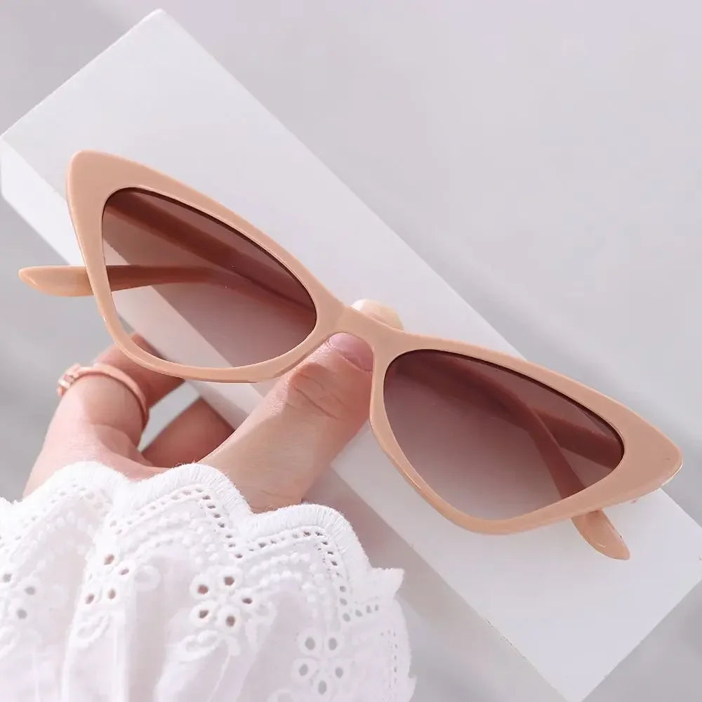 Womens Trendy Cat Eye Sunglasses Men Outdoor Retro Fashion Sun Glasses Goggles Unisex Resin UV400 Protection Sports Sun Shades